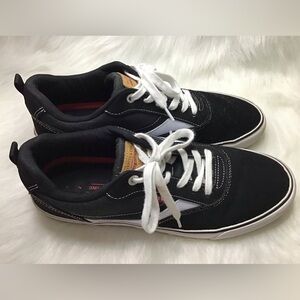 Levis Men Sneaker Athletic Black White Perforated Low Top- Size 13